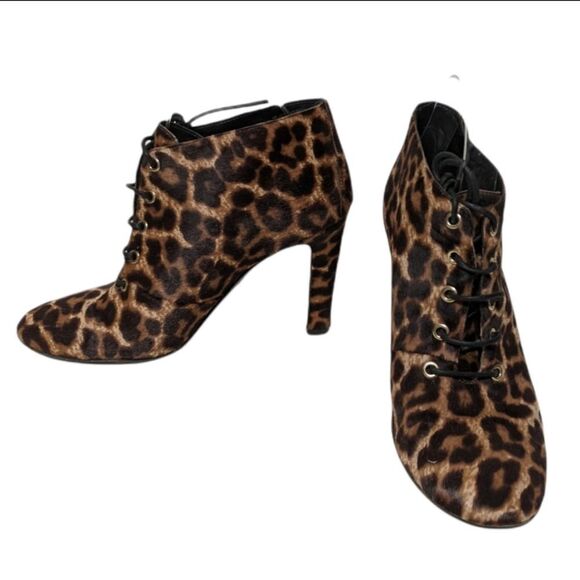 DIANE VON FURSTENBERG Skylar Calf Hair Booties 9 - Picture 2 of 11